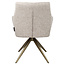 Richmond Interiors  Eetkamerstoel Lisonne cayenne bruin draaibaar fire retardant