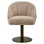 Richmond Interiors  Eetkamerstoel Beverly mocca linear draaibaar