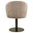 Richmond Interiors  Eetkamerstoel Beverly mocca linear draaibaar