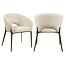 Richmond Interiors  Eetkamerstoel Kenzi naturel linear fire retardant