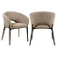 Richmond Interiors  Eetkamerstoel Kenzi mocca linear fire retardant