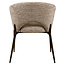 Richmond Interiors  Eetkamerstoel Kenzi mocca linear fire retardant