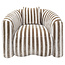 Richmond Interiors  Lounge stoel Luxandra stripes zand