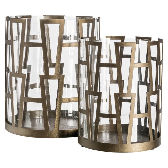 Richmond Interiors  Windlicht Shandy antiek brons big