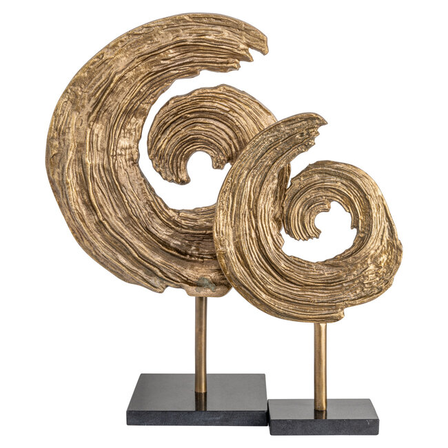 Richmond Interiors  Decoratief object Swirl antiek brons groot