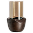 Richmond Interiors  Windlicht Jade walnoot klein