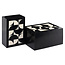 Richmond Interiors  Opbergdoos Rae zwart/wit - Set van 2