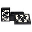Richmond Interiors  Opbergdoos Rae zwart/wit - Set van 2