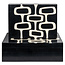 Richmond Interiors  Opbergdoos Lux zwart/wit - Set van 2