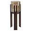 Richmond Interiors  Windlicht Paige walnoot klein
