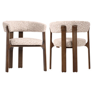 Richmond Interiors  Eetkamerstoel Contigo naturel geo