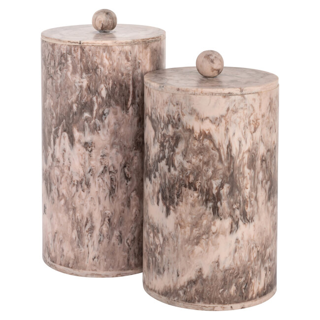 Richmond Interiors  Opbergdoos Rosaline chocolade bruin – groot