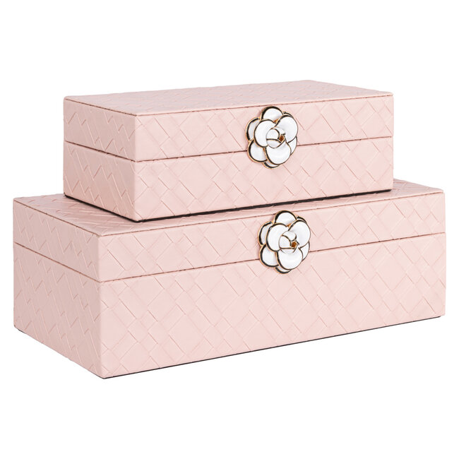 Richmond Interiors  Opbergdoos Lotte roze groot