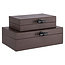 Richmond Interiors  Opbergdoos Billie donker bruin groot