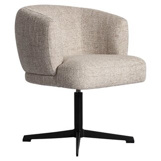 Richmond Interiors  Eetkamerstoel Dinan cream tweed fire retardant - draaibaar