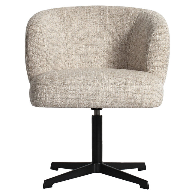 Richmond Interiors  Eetkamerstoel Dinan cream tweed fire retardant - draaibaar