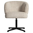 Richmond Interiors  Eetkamerstoel Dinan cream tweed fire retardant - draaibaar
