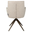 Richmond Interiors  Eetkamerstoel Dakota naturel chunky draaibaar met arm