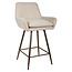 Richmond Interiors  Counterstoel Linsey naturel chunky draaibaar - Set van 2