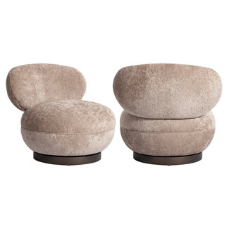 Richmond Interiors  Lounge stoel Jace be easy zand draaibaar fire retardant