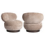 Richmond Interiors  Lounge stoel Jace be easy zand draaibaar fire retardant