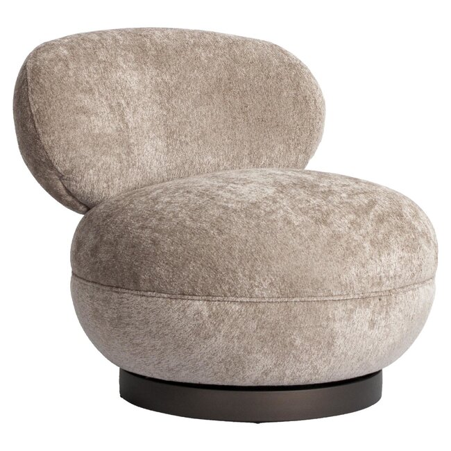 Richmond Interiors  Lounge stoel Jace be easy zand draaibaar fire retardant