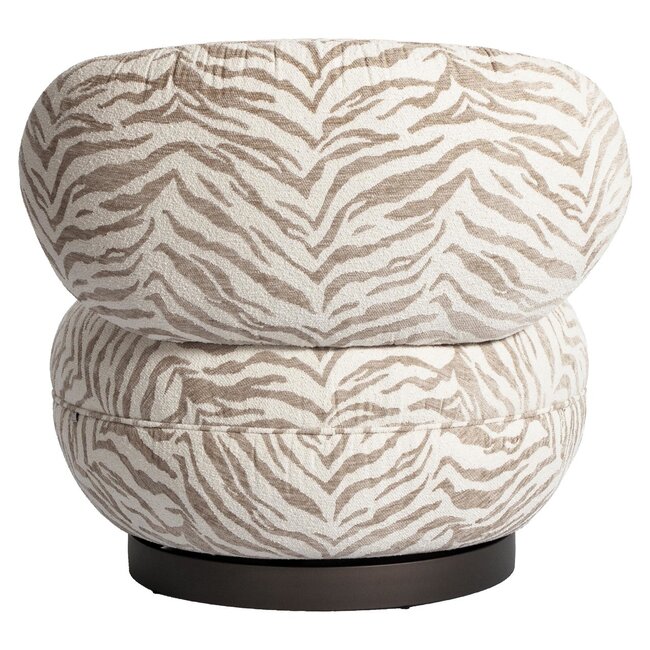 Richmond Interiors  Lounge stoel Jace beige tijger draaibaar