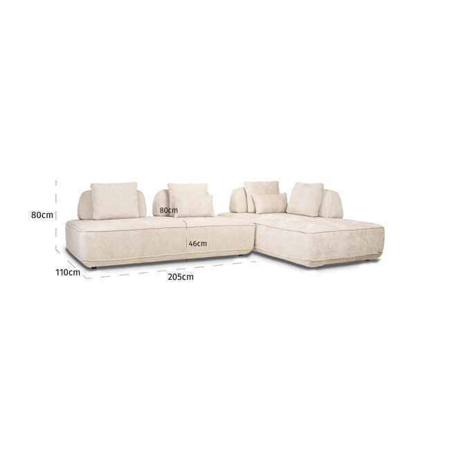 Richmond Interiors  Bank Tudor naturel boldweave 2,5-zits movable backrest