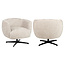 Richmond Interiors  Lounge stoel Estelle zand chevron draaibaar