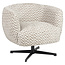 Richmond Interiors  Lounge stoel Estelle zand chevron draaibaar