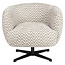 Richmond Interiors  Lounge stoel Estelle zand chevron draaibaar