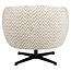 Richmond Interiors  Lounge stoel Estelle zand chevron draaibaar