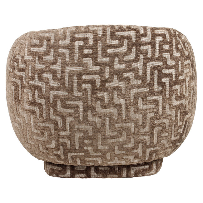 Richmond Interiors  Lounge stoel Negreslo bruin labyrinth
