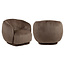 Richmond Interiors  Lounge stoel Negreslo bruin fluffy