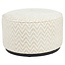 Richmond Interiors  Poef & Voetenbank Lexie beige chevron 70Ø