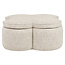 Richmond Interiors  Poef & Voetenbank Corbeau zand tweed