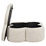Richmond Interiors  Poef & Voetenbank Corbeau zand tweed