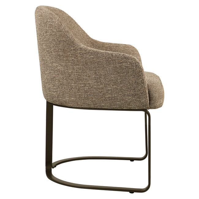 Richmond Interiors  Eetkamerstoel Hadley bruin tweed fire retardant
