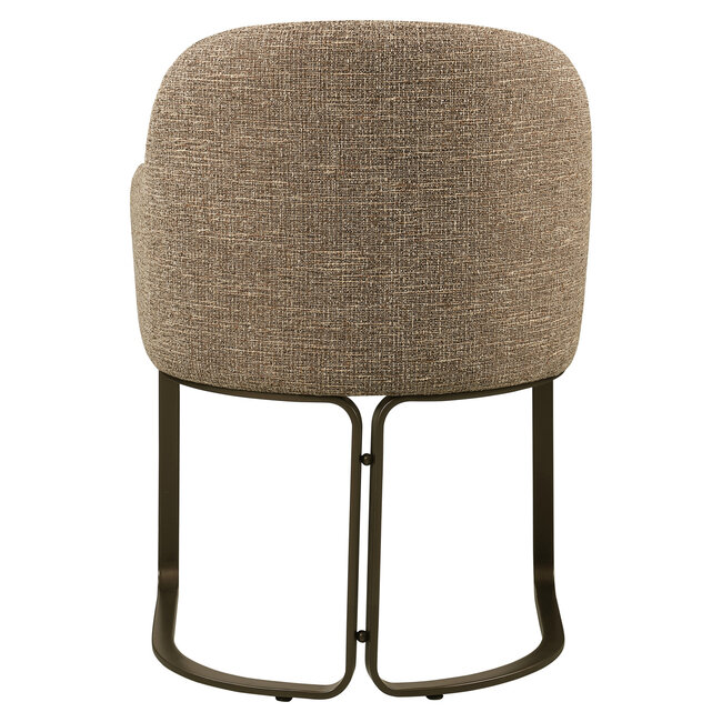 Richmond Interiors  Eetkamerstoel Hadley bruin tweed fire retardant