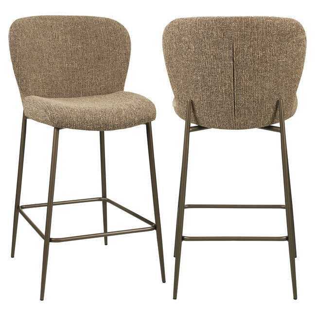 Richmond Interiors  Counterstoel Odarby bruin tweed fire retardant