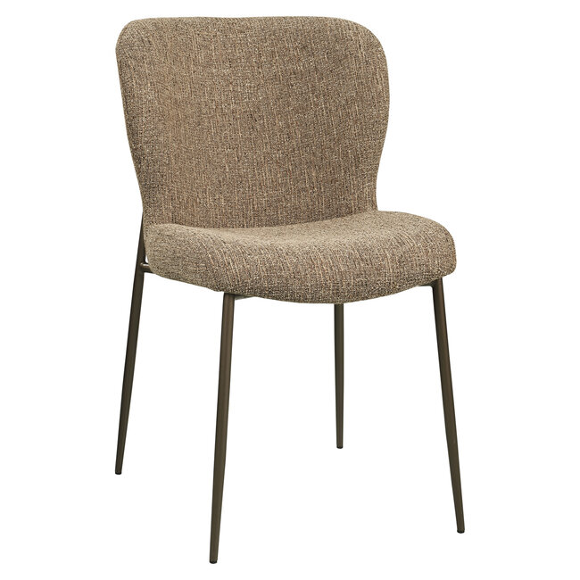 Richmond Interiors  Eetkamerstoel Odarby bruin tweed- Set van 2