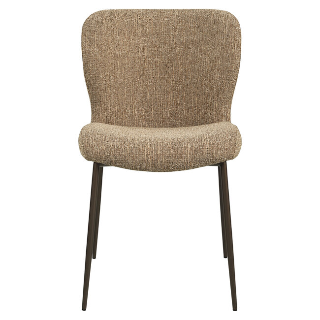 Richmond Interiors  Eetkamerstoel Odarby bruin tweed- Set van 2
