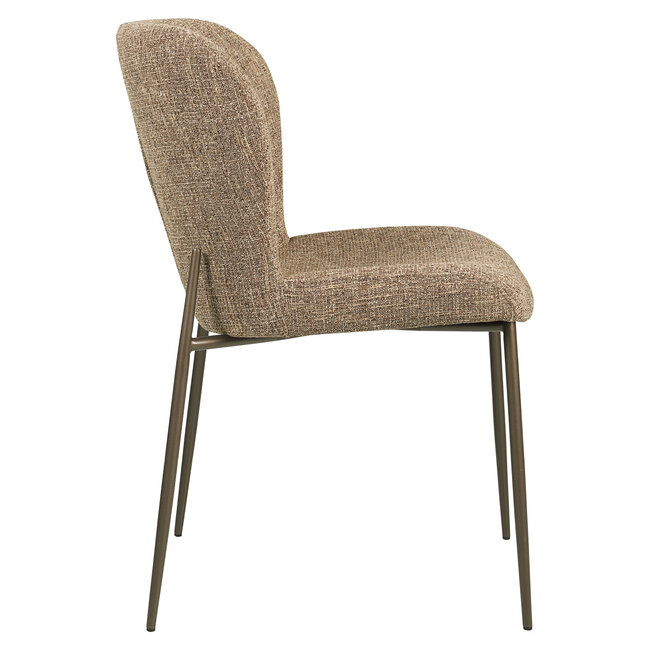 Richmond Interiors  Eetkamerstoel Odarby bruin tweed- Set van 2