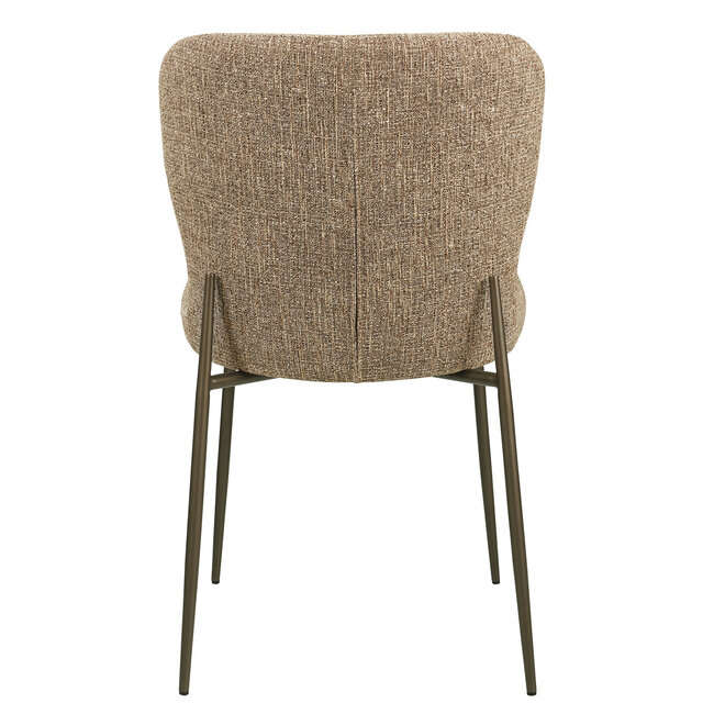 Richmond Interiors  Eetkamerstoel Odarby bruin tweed- Set van 2
