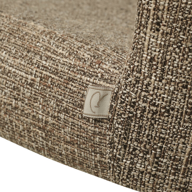 Richmond Interiors  Eetkamerstoel Odarby bruin tweed- Set van 2
