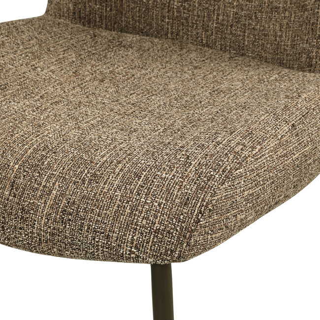 Richmond Interiors  Eetkamerstoel Odarby bruin tweed- Set van 2