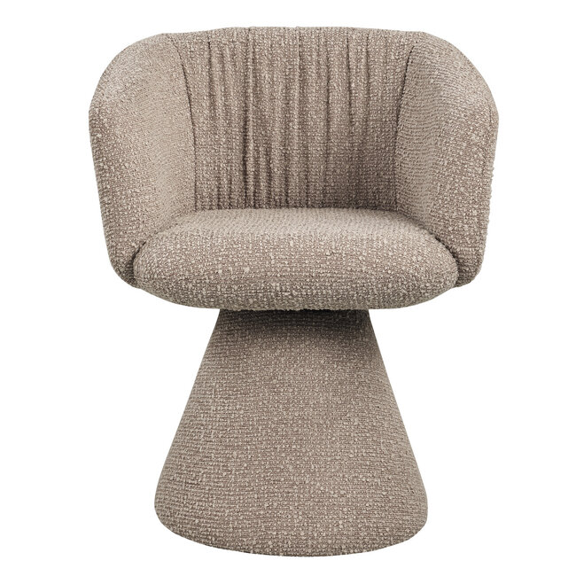 Richmond Interiors  Eetkamerstoel Madeline mocca chunky draaibaar