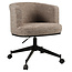 Richmond Interiors  Eetkamerstoel Rochenne mocca linear draaibaar on wheels