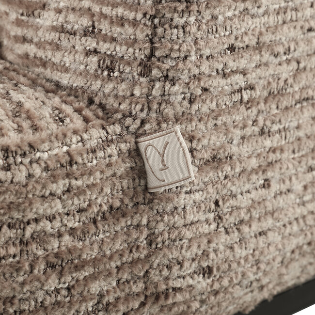 Richmond Interiors  Eetkamerstoel Rochenne mocca linear draaibaar on wheels