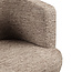 Richmond Interiors  Eetkamerstoel Rochenne mocca linear draaibaar on wheels